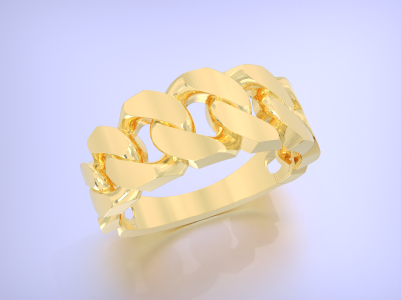 11 size Cuban chain link 3D Baskı Modeli .c4d .max .obj .3ds .fbx .stl .blend