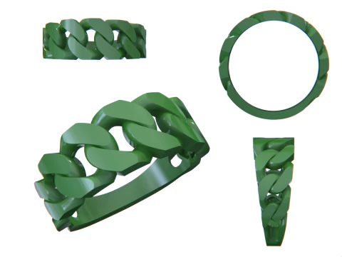 11 size Cuban chain link 3D Print Model