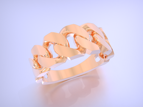 11 size Cuban chain link 3D Baskı Modeli