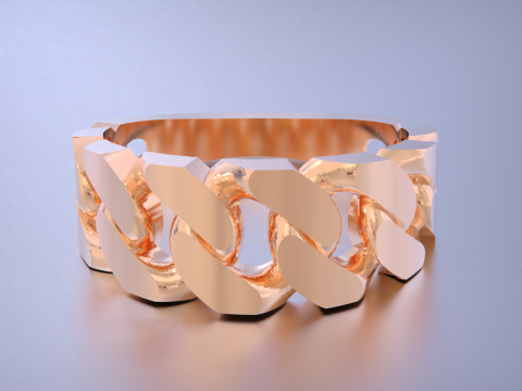 11 size Cuban chain link 3D Baskı Modeli