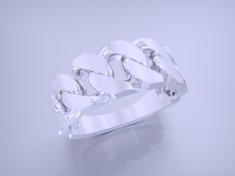 11 size Cuban chain link 3D Baskı Modeli
