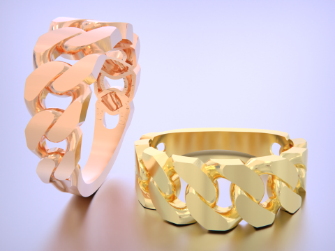 11 size Cuban chain link 3D Baskı Modeli