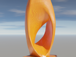 Wooden figurine Modelo 3D
