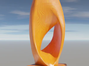 Houten beeldje 3D Model