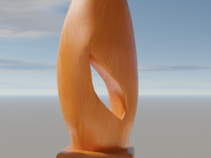Wooden figurine Model 3D