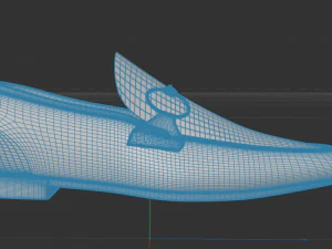 Gucci-jordaan-leather-loafer 3D Model