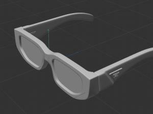 Prada sunglasses black Modèle 3D