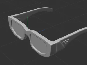 Prada sunglasses black 3D Model