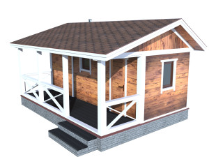 Forest house sauna 3D Модель