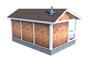 Forest house sauna 3D Model