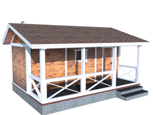 Forest house sauna 3D Model