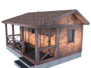 Orman evi saunası 3D Model