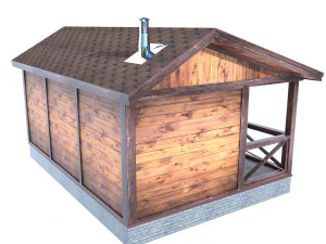 Forest house sauna 3D Model