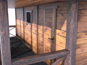 Forest house sauna 3D Model