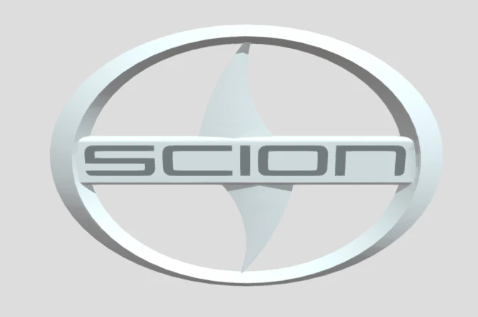 Scion Logo 3D Model .c4d .max .obj .3ds .fbx .stl .blend 