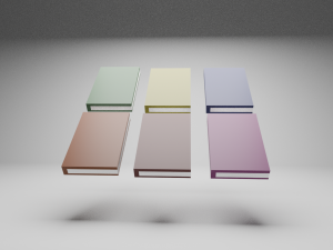 6 BOOKS 3D 模型