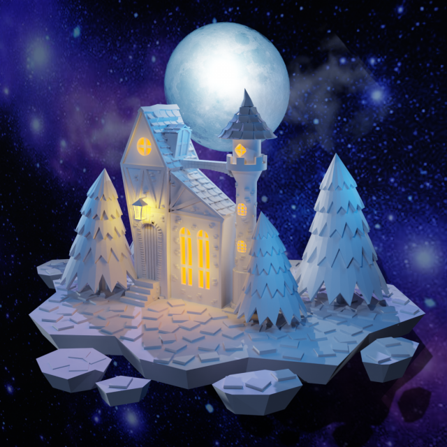 Astle Model 3D .c4d .max .obj .3ds .fbx .stl .blend 