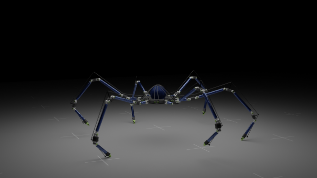 Spider 3D Model .c4d .max .obj .3ds .fbx .stl .blend