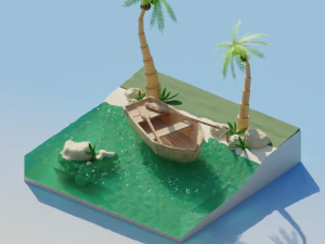 Isla Modelo 3D