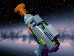 Arma lazer de Ricky e Morty Modelo 3D