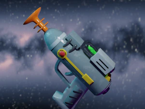 Ricky y morty pistola l&aacute;ser Modelo 3D