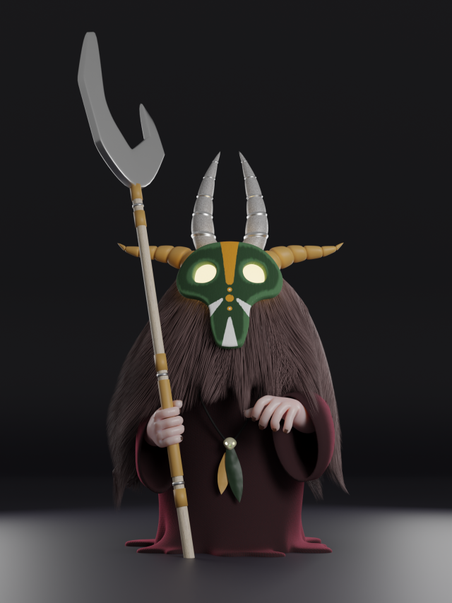 Shaman Modello 3D .c4d .max .obj .3ds .fbx .stl .blend 