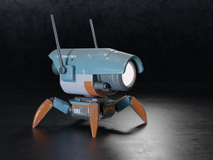 Robot Sci-fi 3D Модель