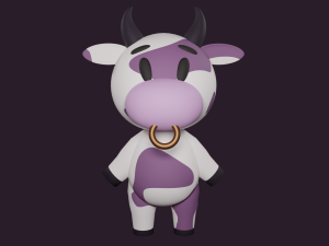 Cute Cow Modelo 3D