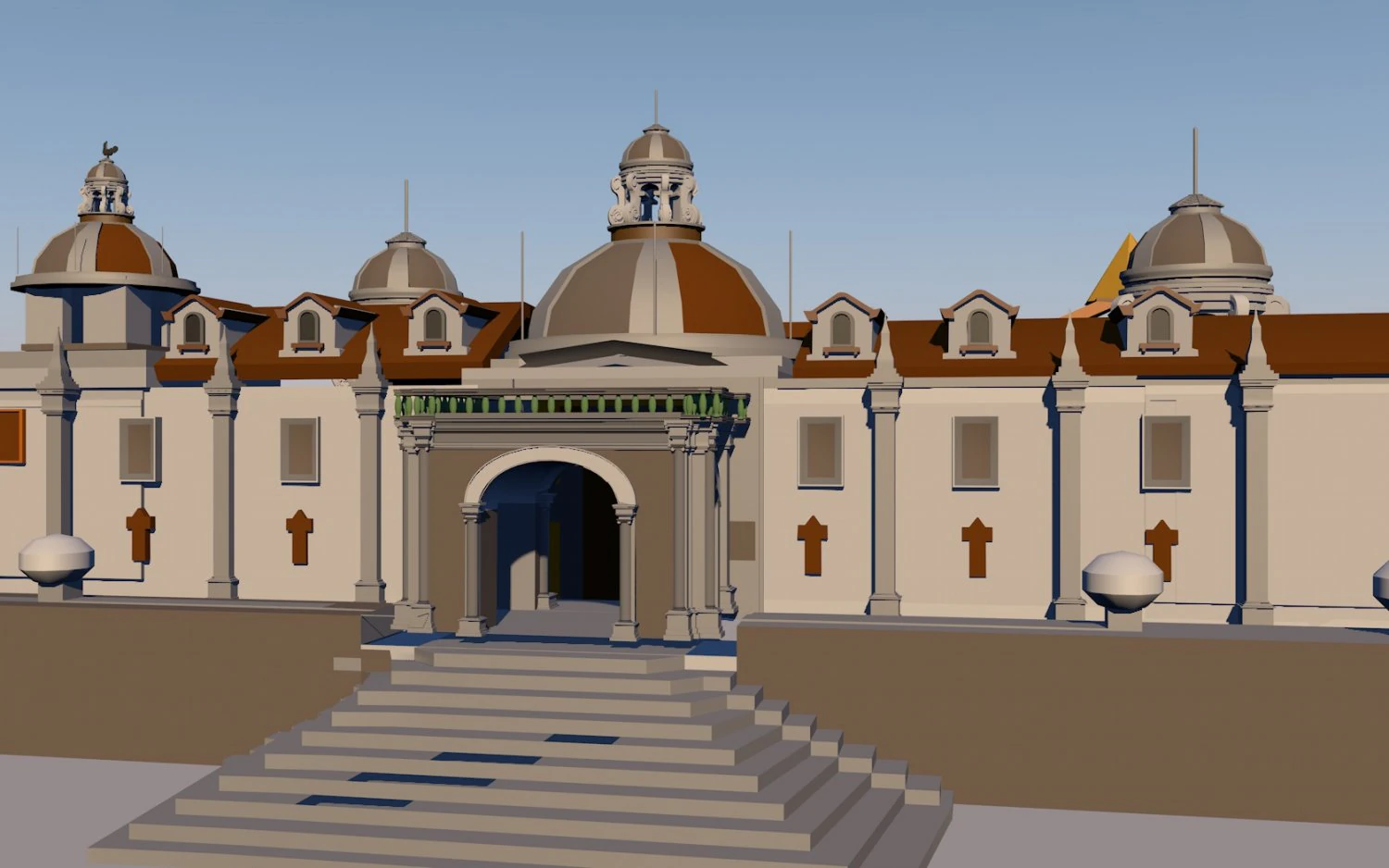 CHURCH 3D Model .c4d .max .obj .3ds .fbx .stl .blend 
