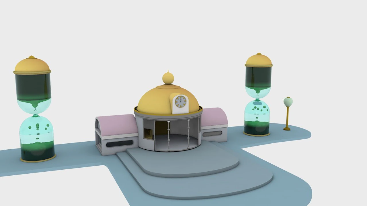 TIME ROOM DRAGON BALL Z 3D Model .c4d .max .obj .3ds .fbx .stl .blend 