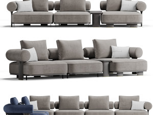 Kyoto sofa by Saloni Modelo 3D