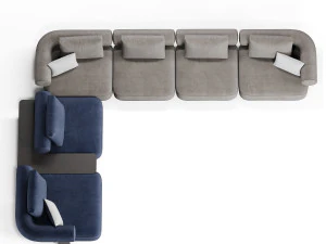Kyoto sofa by Saloni 3D Model