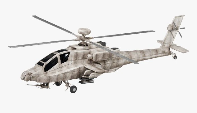 AN 64 Apache 3D Model .c4d .max .obj .3ds .fbx .stl .blend 
