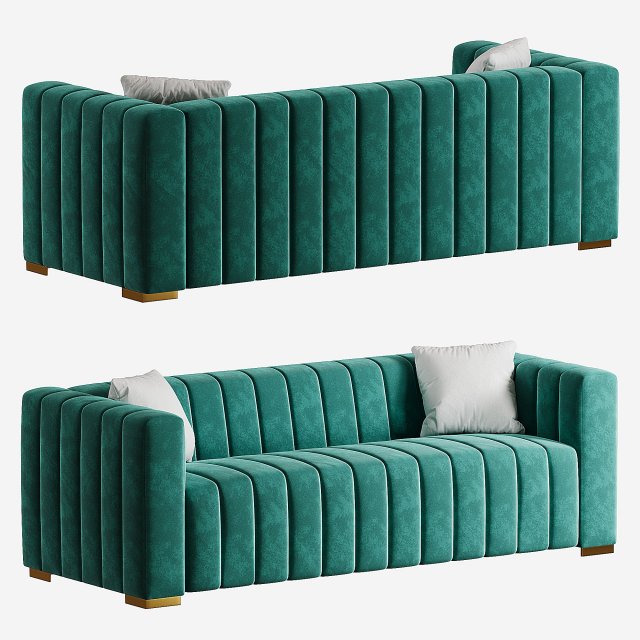 Clifford upholsterd sofa Model 3D .c4d .max .obj .3ds .fbx .stl .blend 