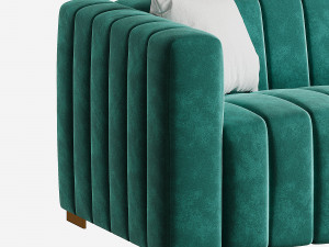 Clifford upholsterd sofa Model 3D