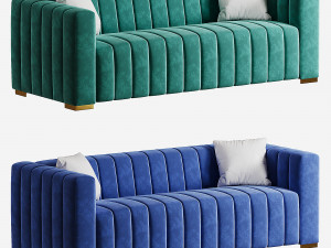 Clifford upholsterd sofa Model 3D