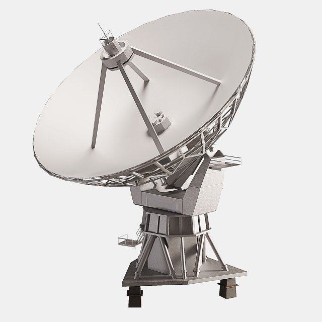Radio telescope VLA 3D Model .c4d .max .obj .3ds .fbx .stl .blend 