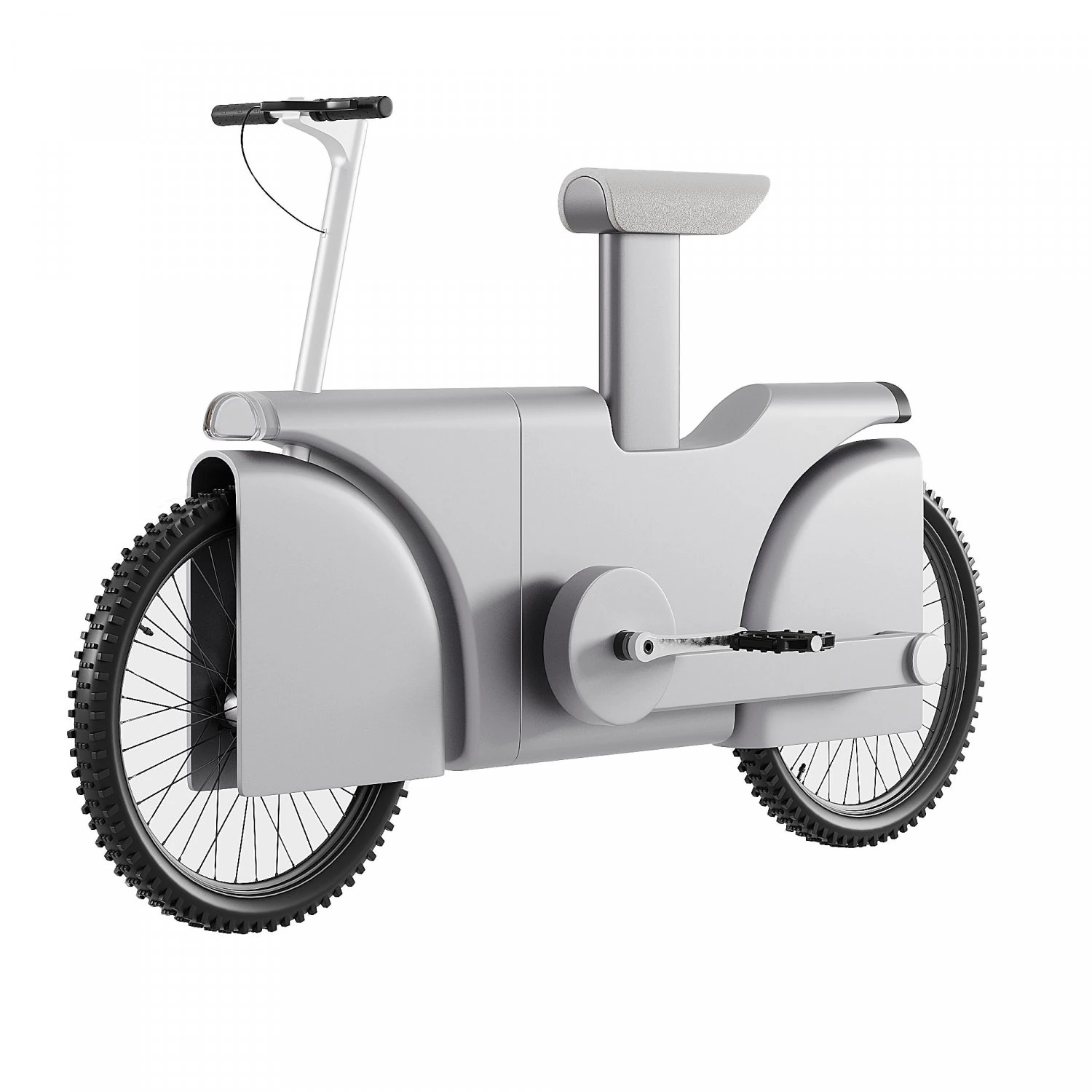 Electric bicycle 3D Model .c4d .max .obj .3ds .fbx .stl .blend 