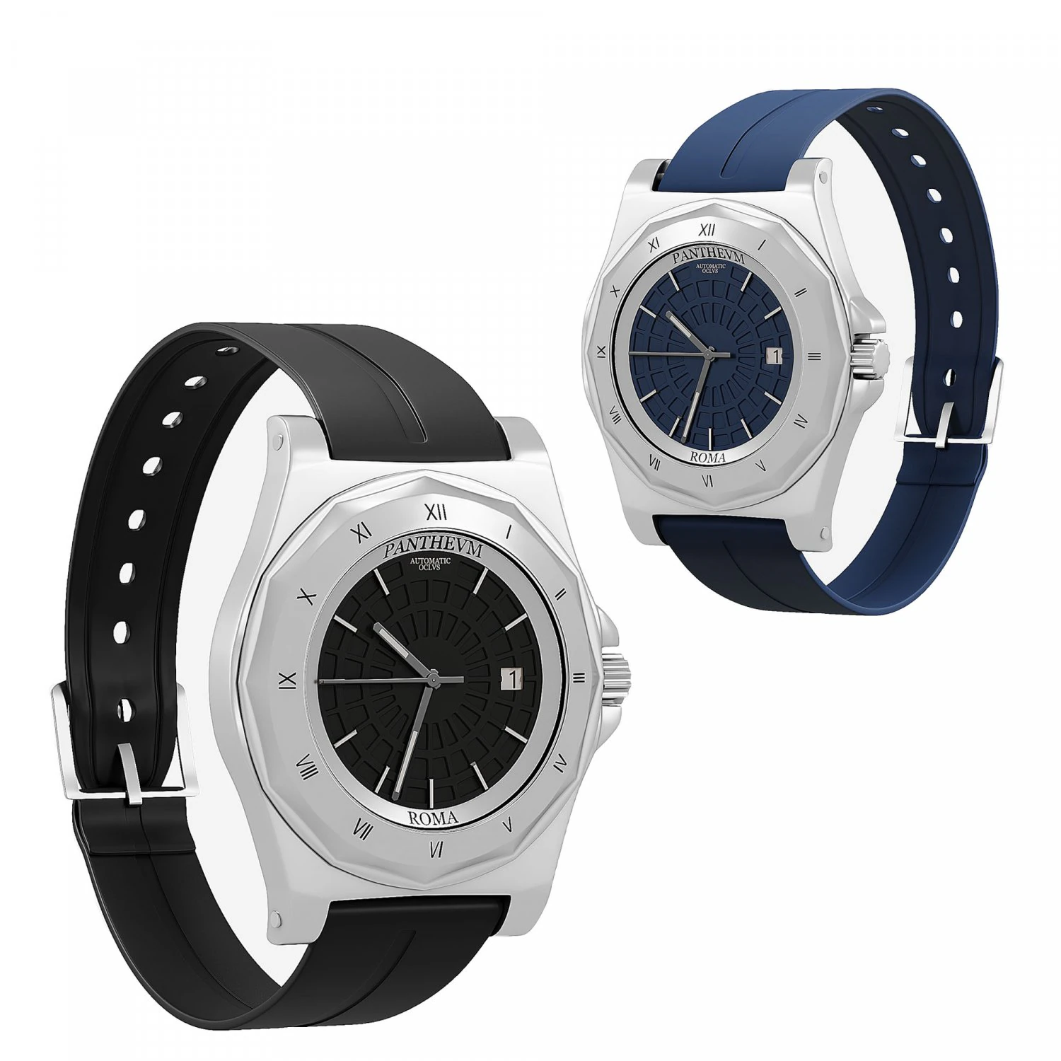 Panthevm Roma watch 3D Model .c4d .max .obj .3ds .fbx .stl .blend 