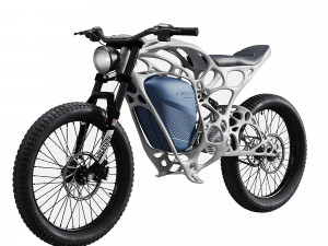 Light Rider World first 3d printed motorcycle Low-poly 3D Model