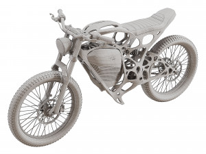Light Rider World first 3d printed motorcycle Low-poly Model 3D