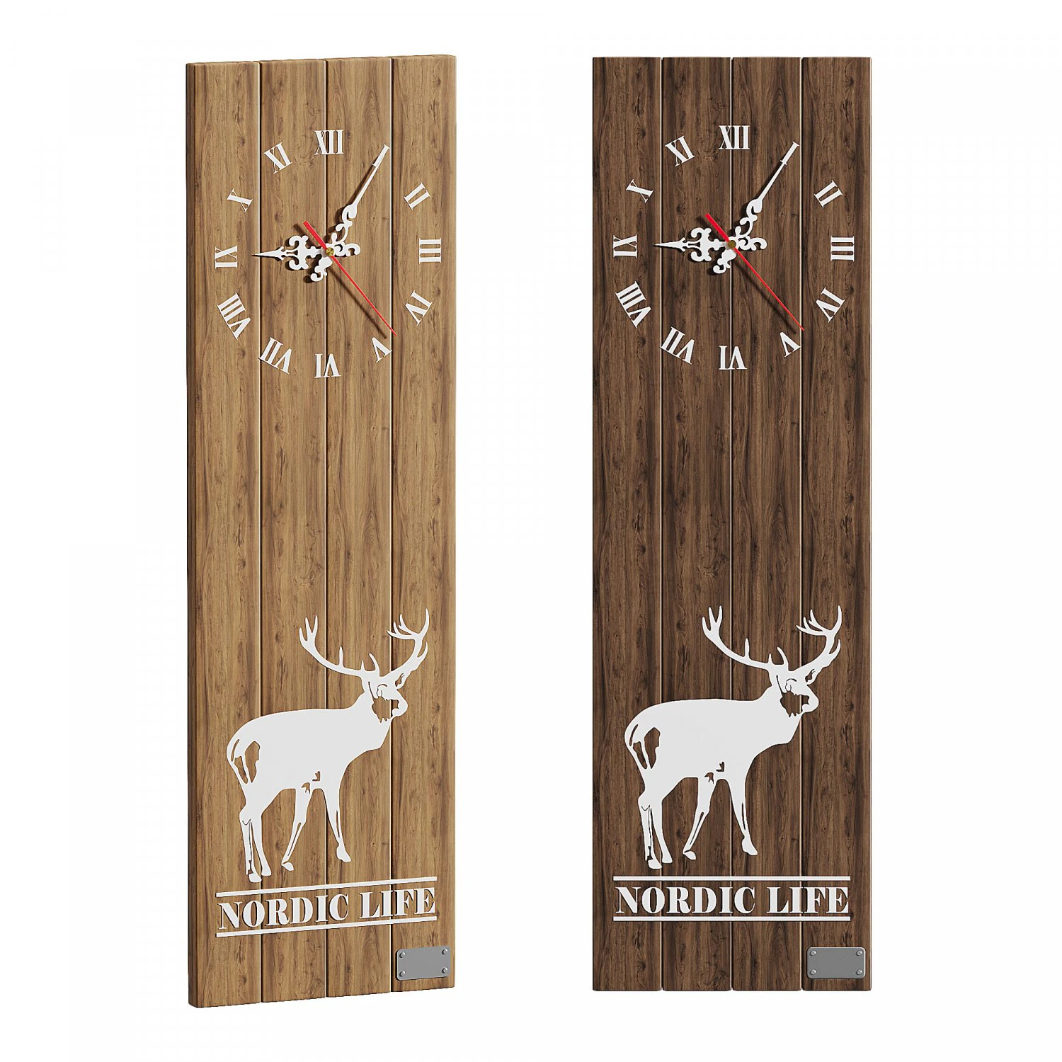 Bewood Wall Clock 3D Model .c4d .max .obj .3ds .fbx .stl .blend