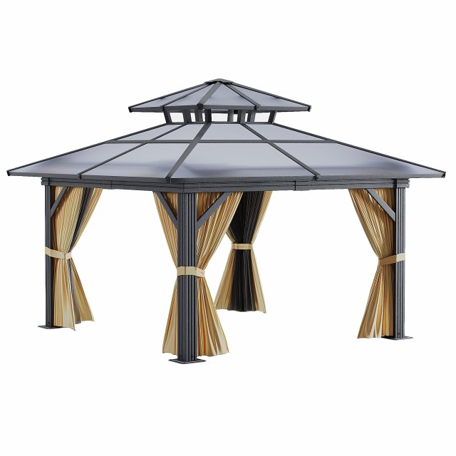Aluminum Patio Gazebo Modèle 3D .c4d .max .obj .3ds .fbx .stl .blend 