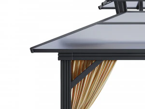 Aluminum Patio Gazebo 3D Model