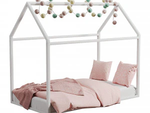 Little Seeds Skyler Metal Montessori House Bed 3D Model
