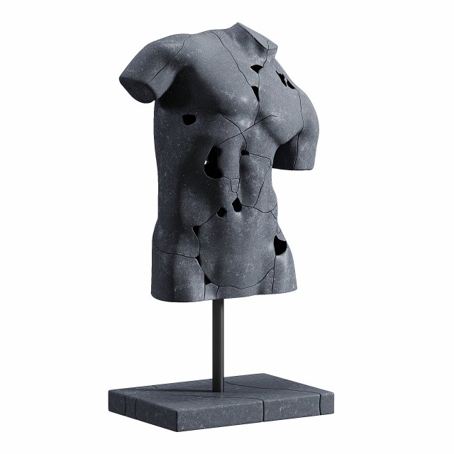 Decor Statue Modello 3D .c4d .max .obj .3ds .fbx .stl .blend 