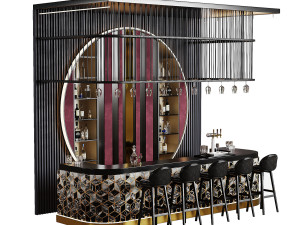 Bar Interior Modelo 3D
