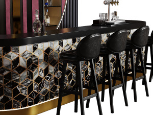 Bar Interior Modelo 3D