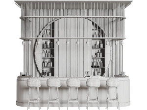 Bar Interior Modelo 3D
