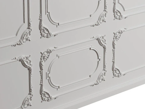 Wall Moudling Classic 3D Model